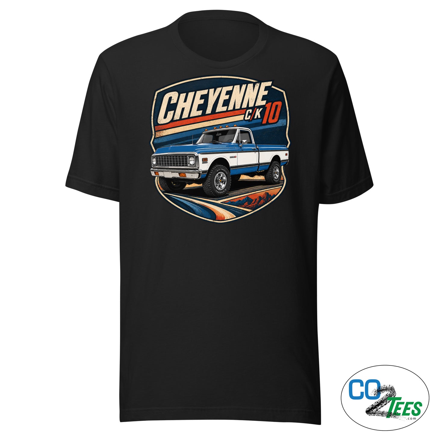 Chevy K10 Cheyenne Divisional Blue 4WD T-shirt