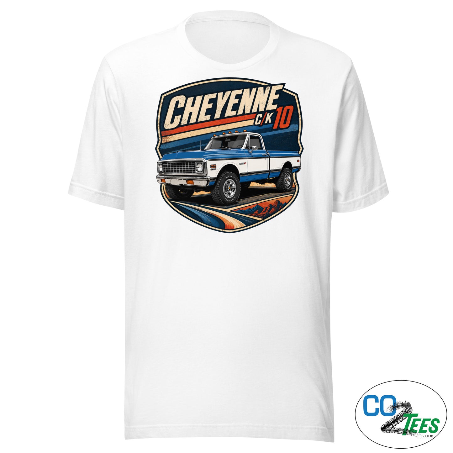 Chevy K10 Cheyenne Divisional Blue 4WD T-shirt