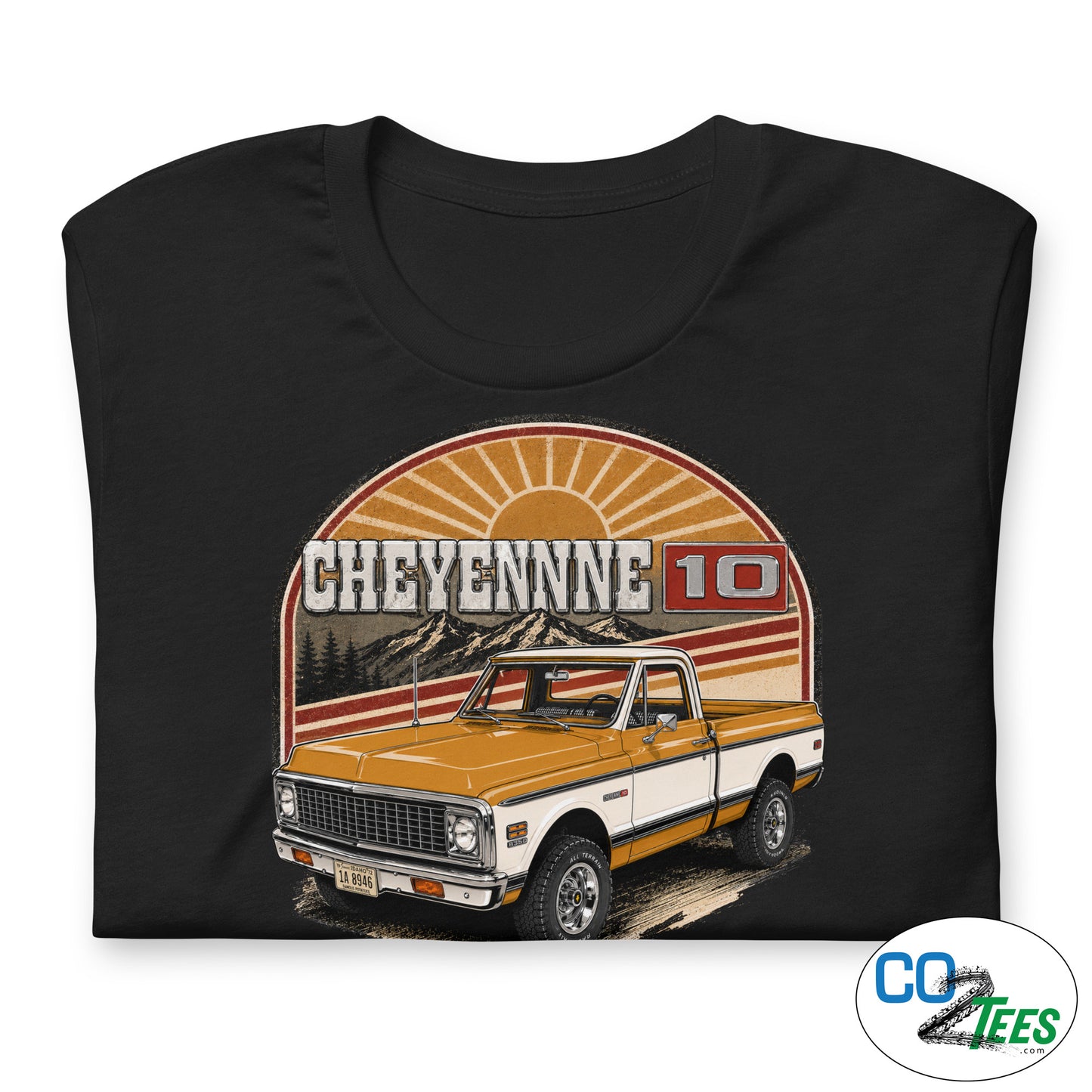 Chevy Cheyenne K10, C10 Ochre Pickup Truck T-Shirt