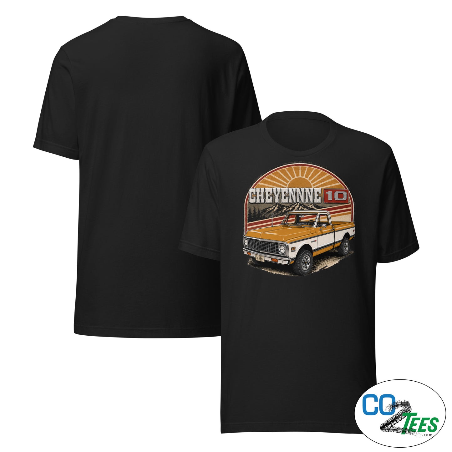 Chevy Cheyenne K10, C10 Ochre Pickup Truck T-Shirt
