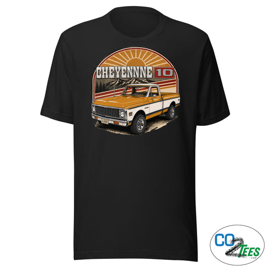 Chevy Cheyenne K10, C10 Ochre Pickup Truck T-Shirt
