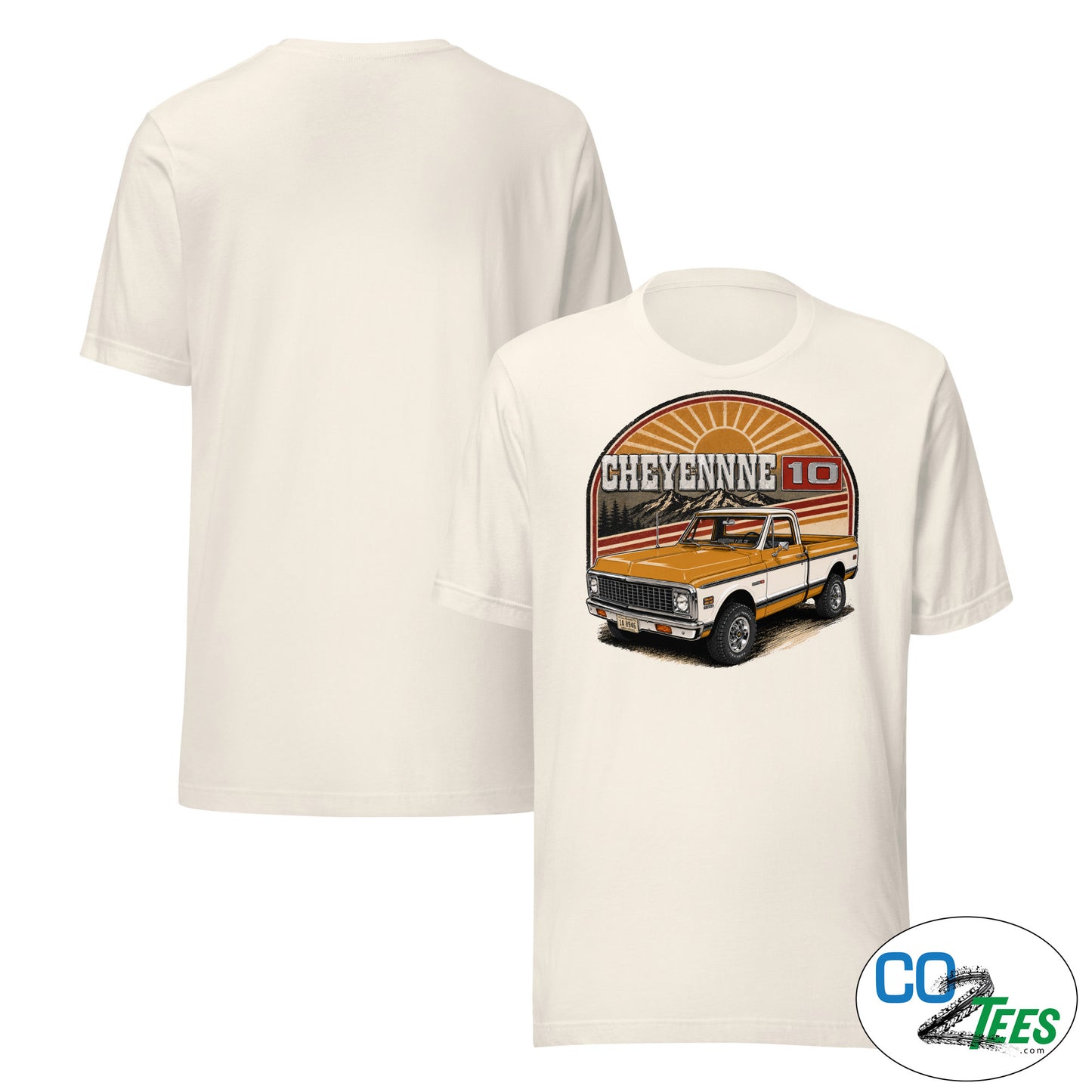 Chevy Cheyenne K10, C10 Ochre Pickup Truck T-Shirt