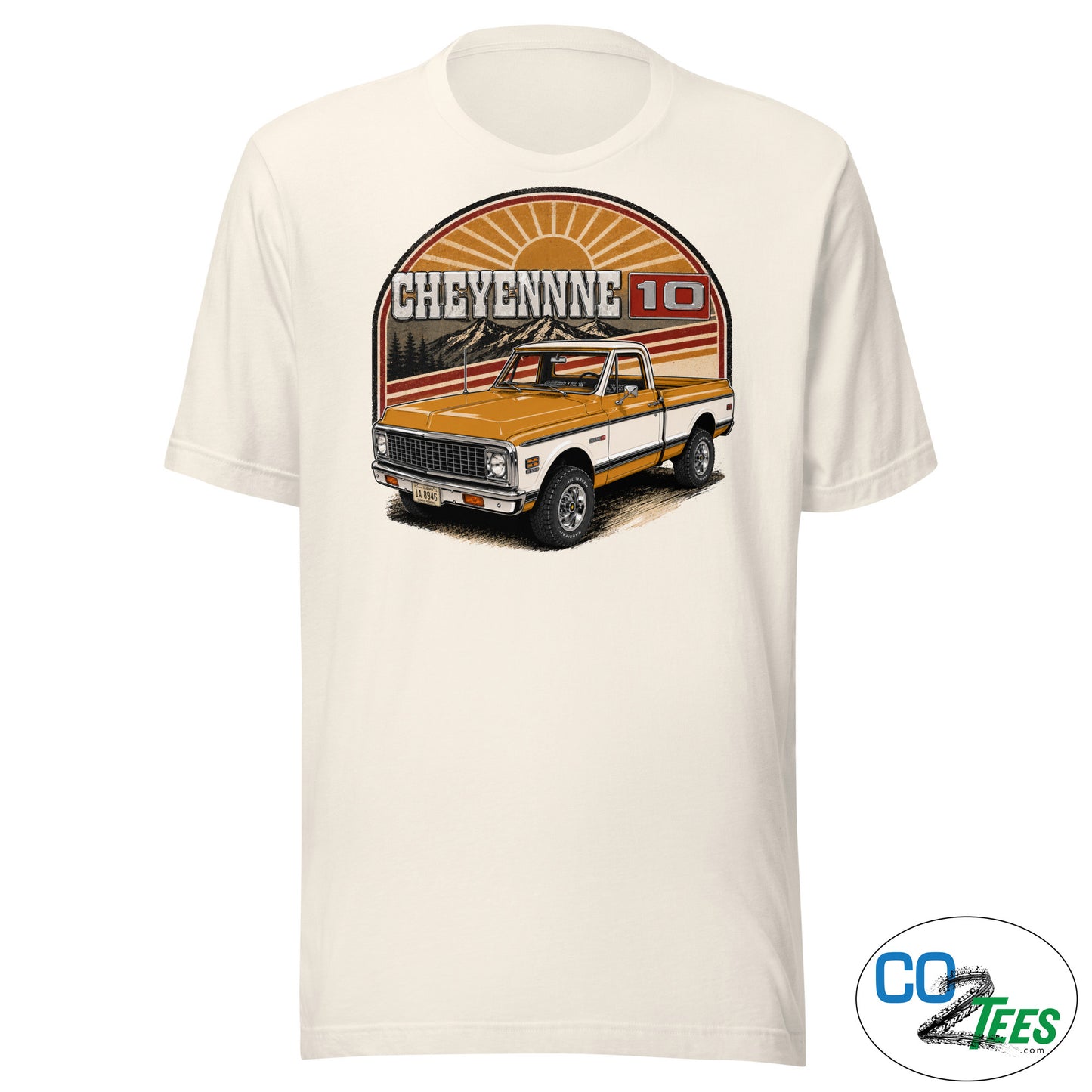 Chevy Cheyenne K10, C10 Ochre Pickup Truck T-Shirt
