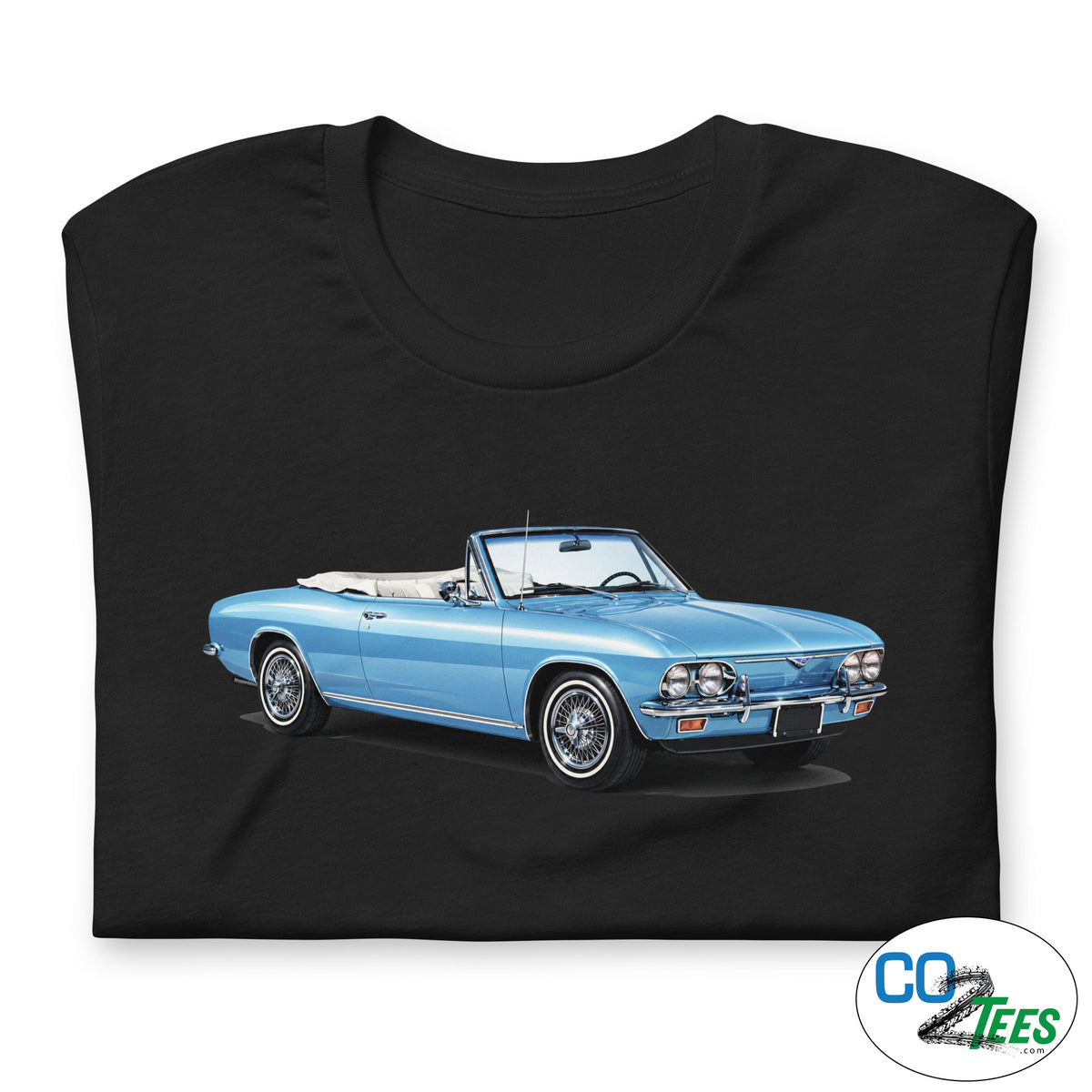 66 Chevy Corvair Convertible t-shirt