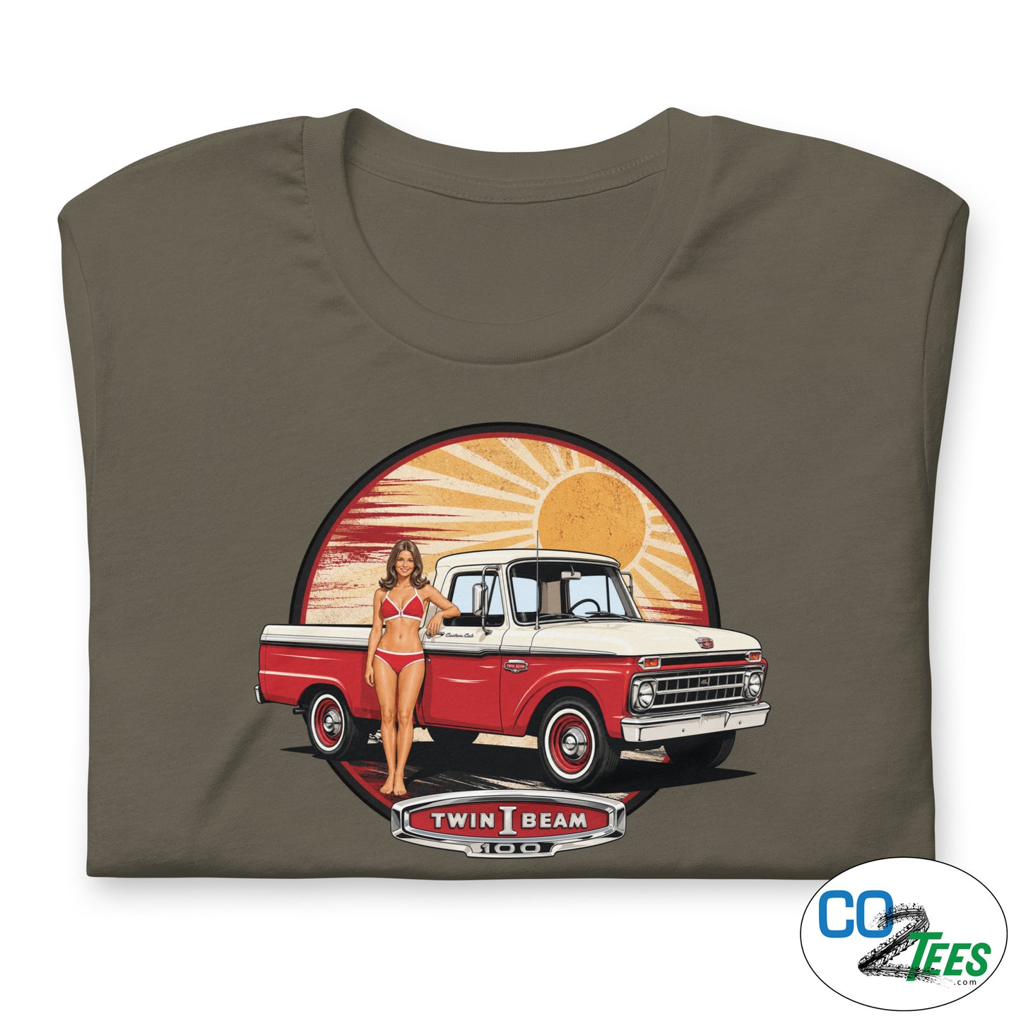 Ford F100 PinUp Twin I Beam T-shirt