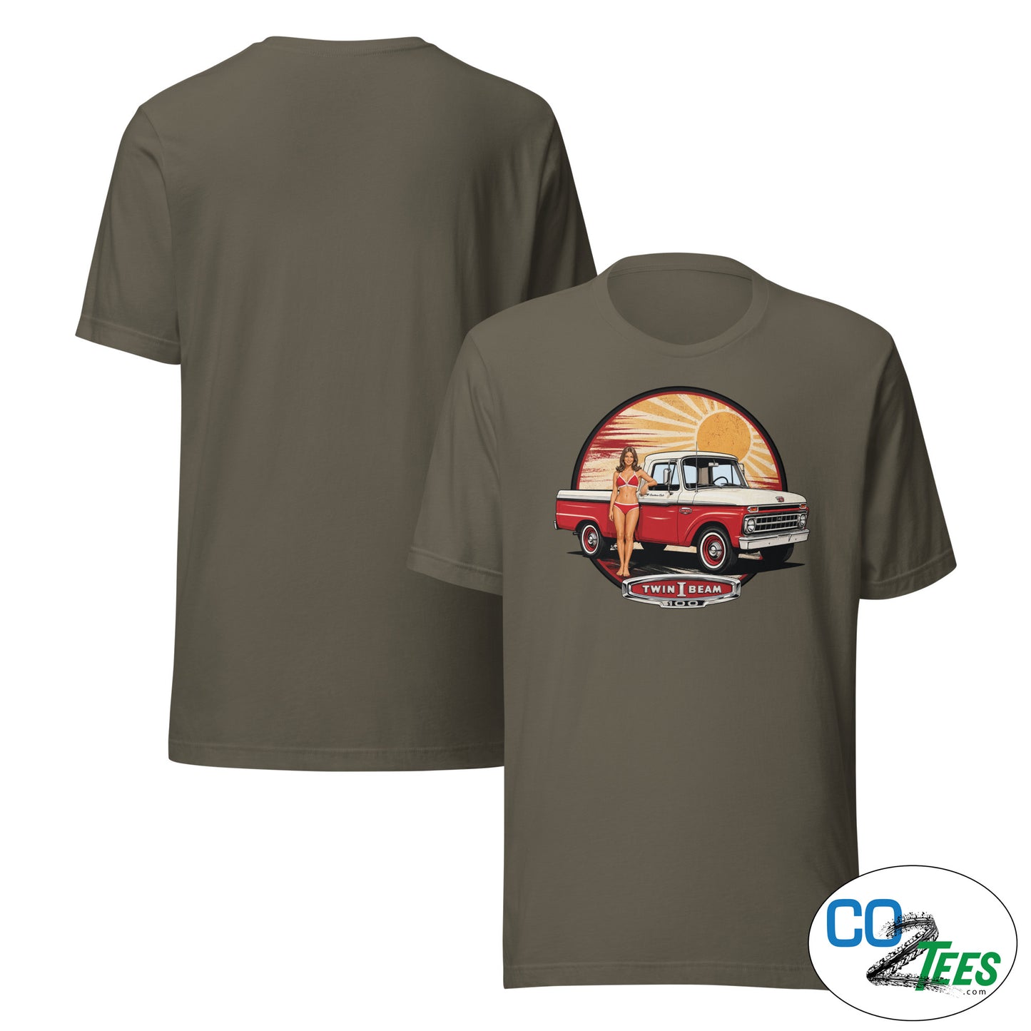 Ford F100 PinUp Twin I Beam T-shirt