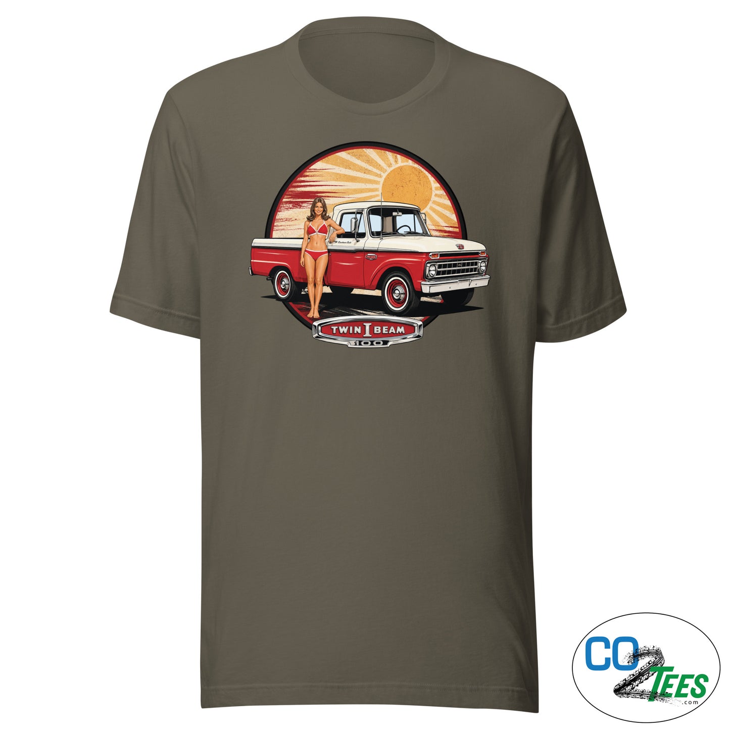 Ford F100 PinUp Twin I Beam T-shirt