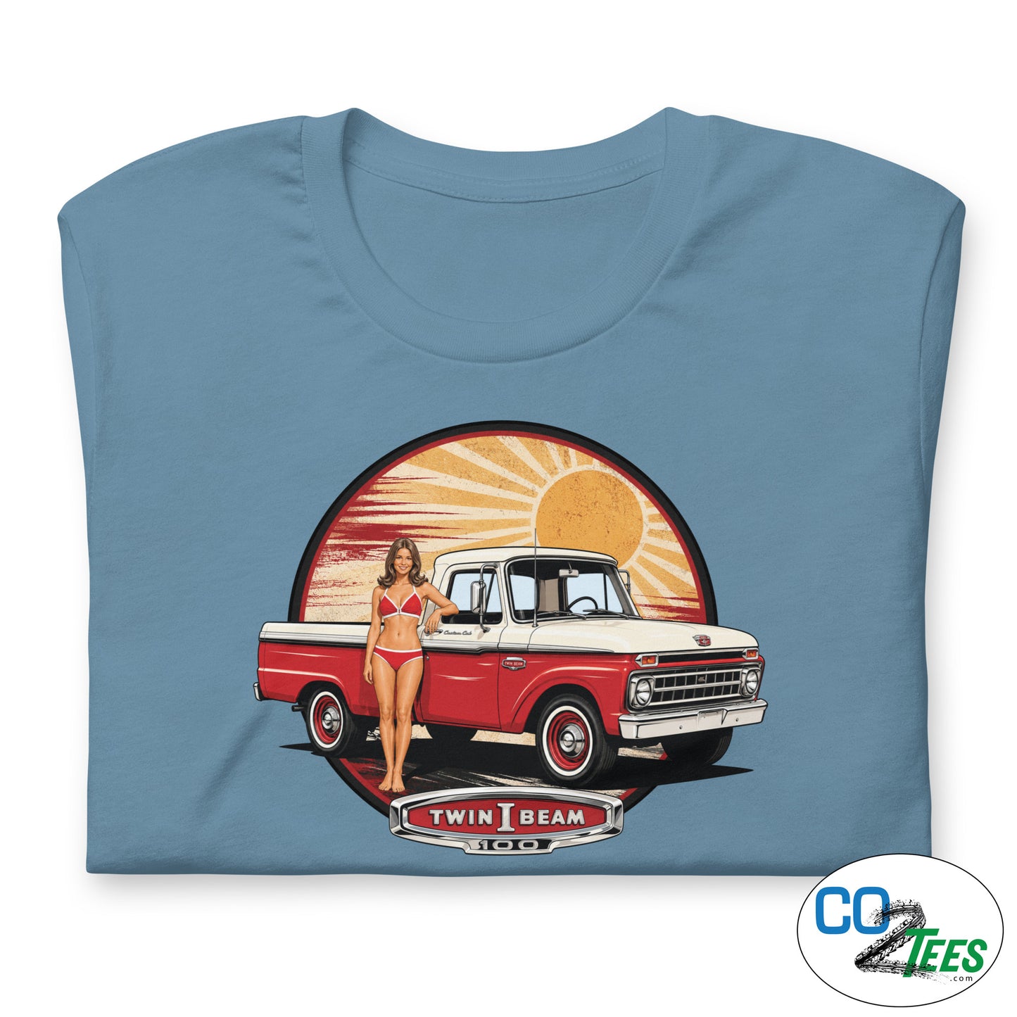 Ford F100 PinUp Twin I Beam T-shirt