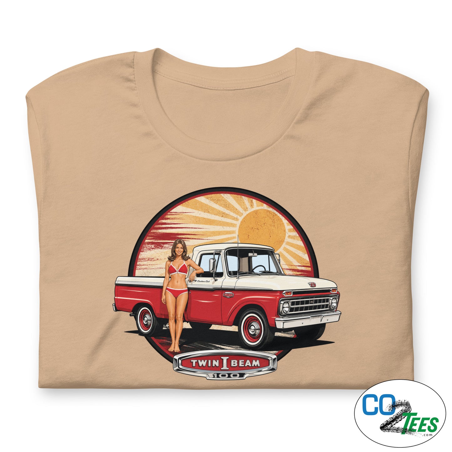 Ford F100 PinUp Twin I Beam T-shirt