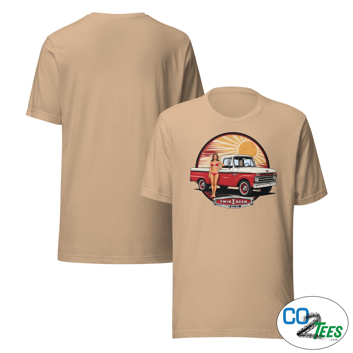 Ford F100 PinUp Twin I Beam T-shirt
