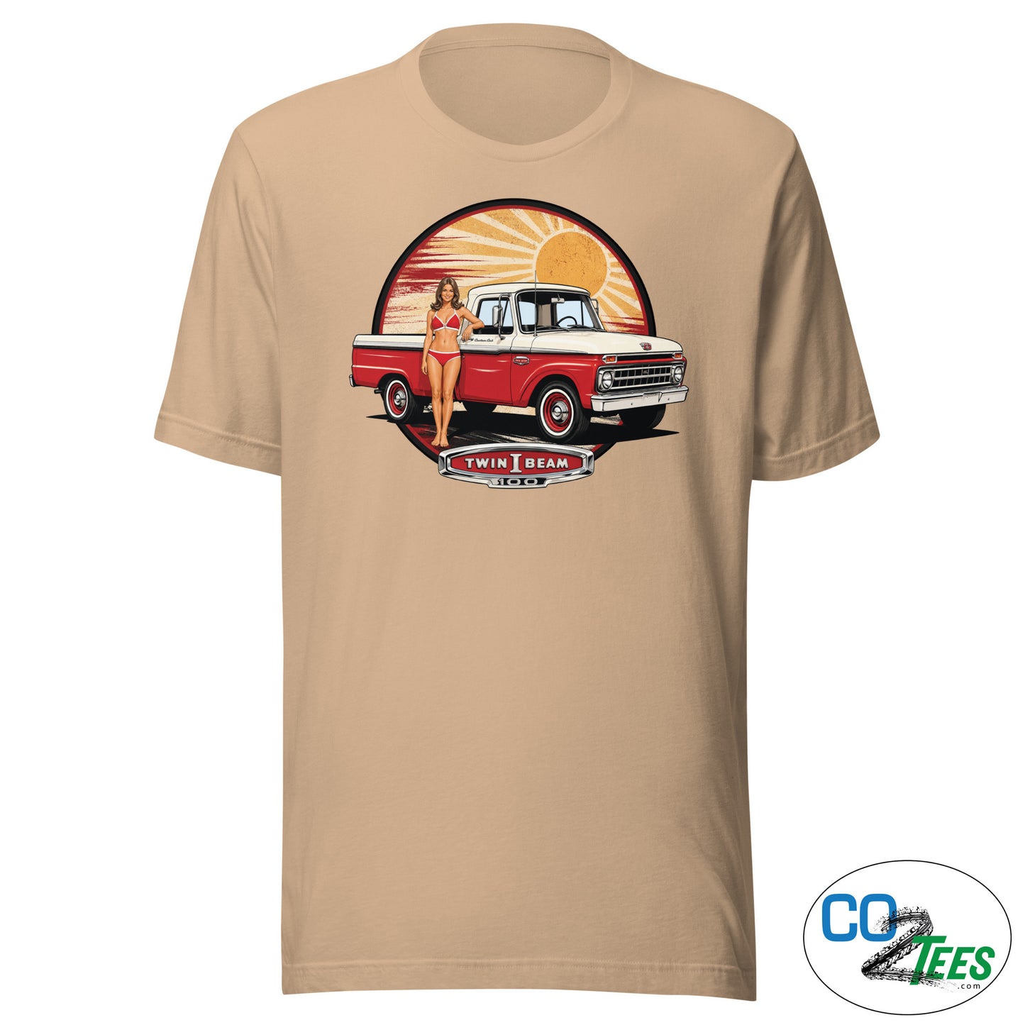 Ford F100 PinUp Twin I Beam T-shirt