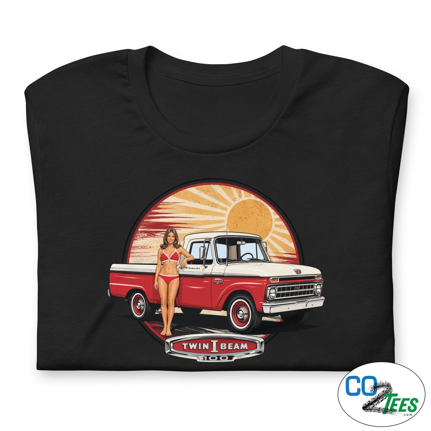 Ford F100 PinUp Twin I Beam T-shirt