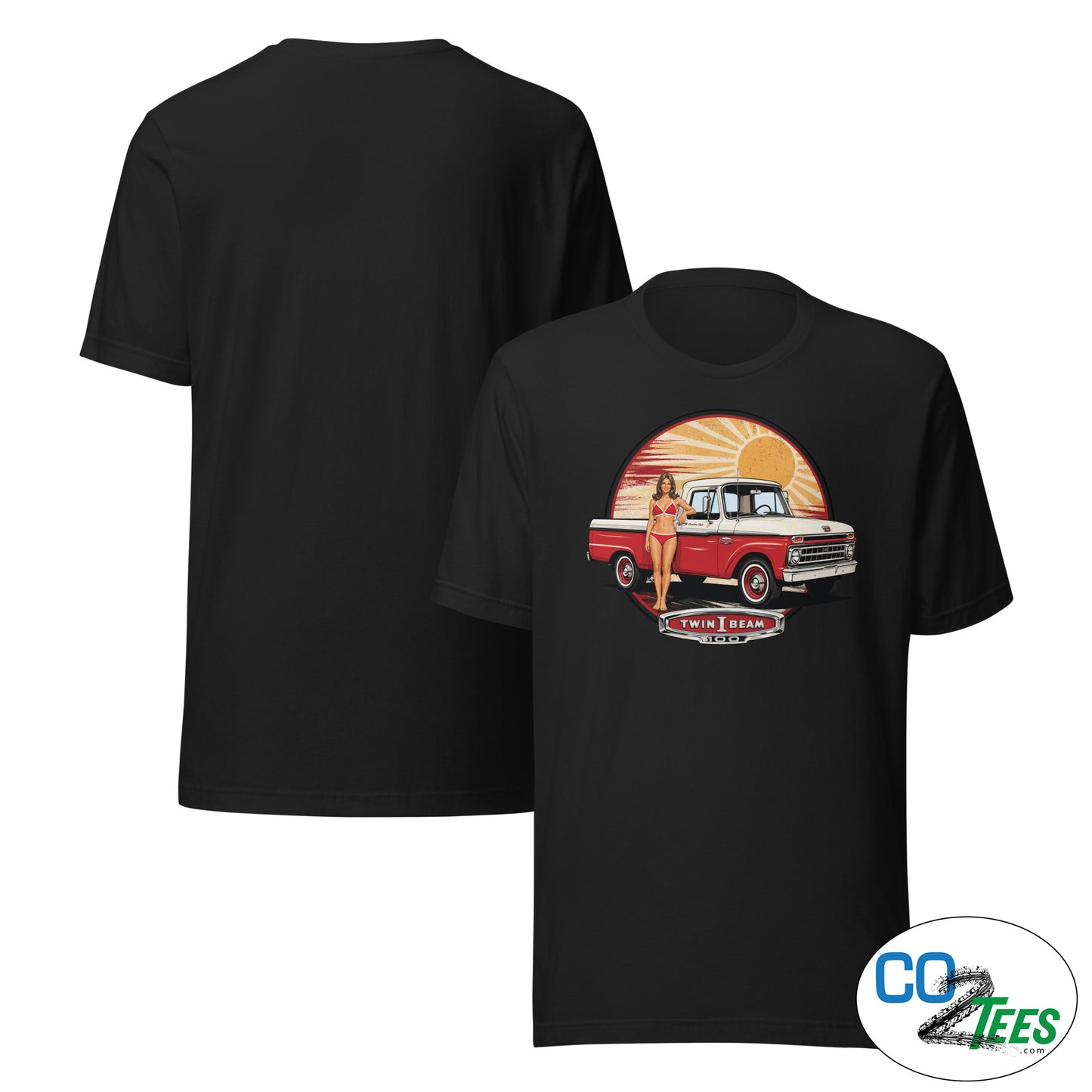 Ford F100 PinUp Twin I Beam T-shirt
