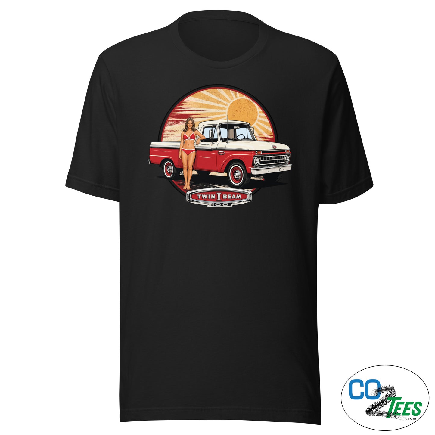 Ford F100 PinUp Twin I Beam T-shirt
