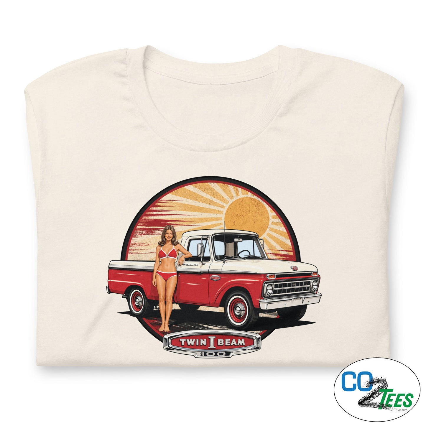Ford F100 PinUp Twin I Beam T-shirt