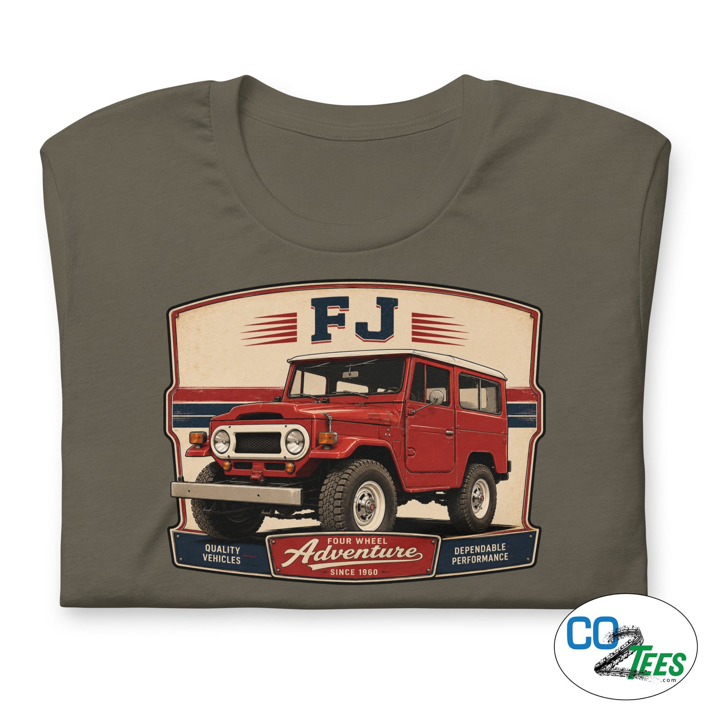 Toyota FJ40 Red Hardtop T-shirt