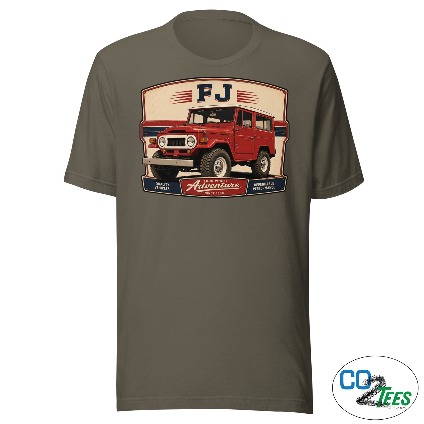 Toyota FJ40 Red Hardtop T-shirt