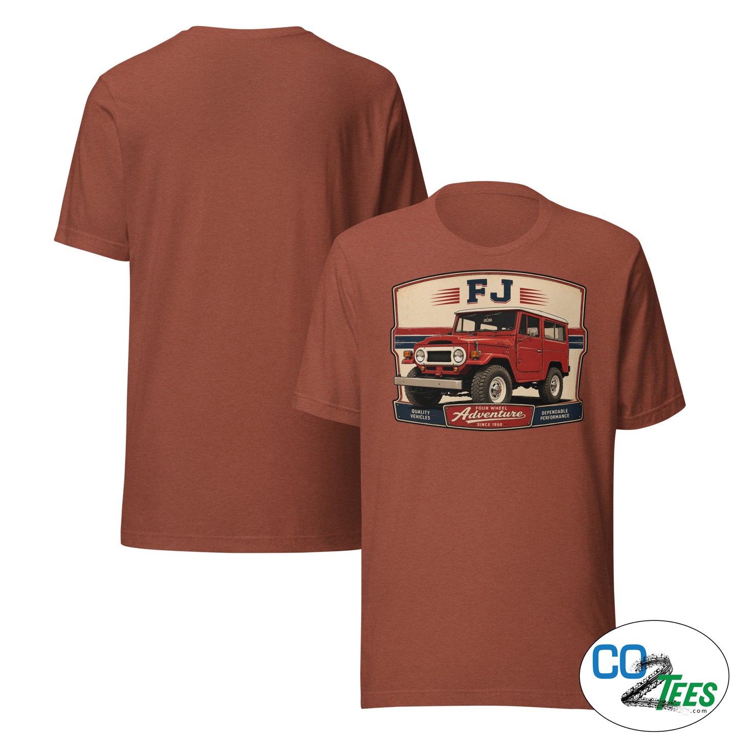 Toyota FJ40 Red Hardtop T-shirt