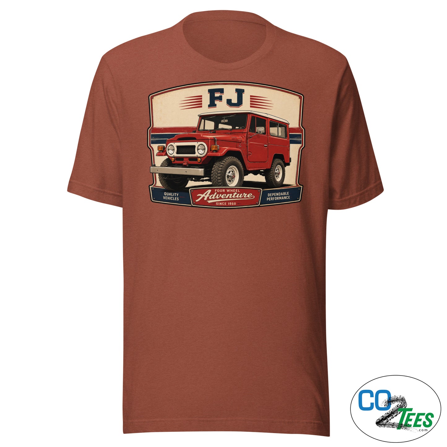 Toyota FJ40 Red Hardtop T-shirt