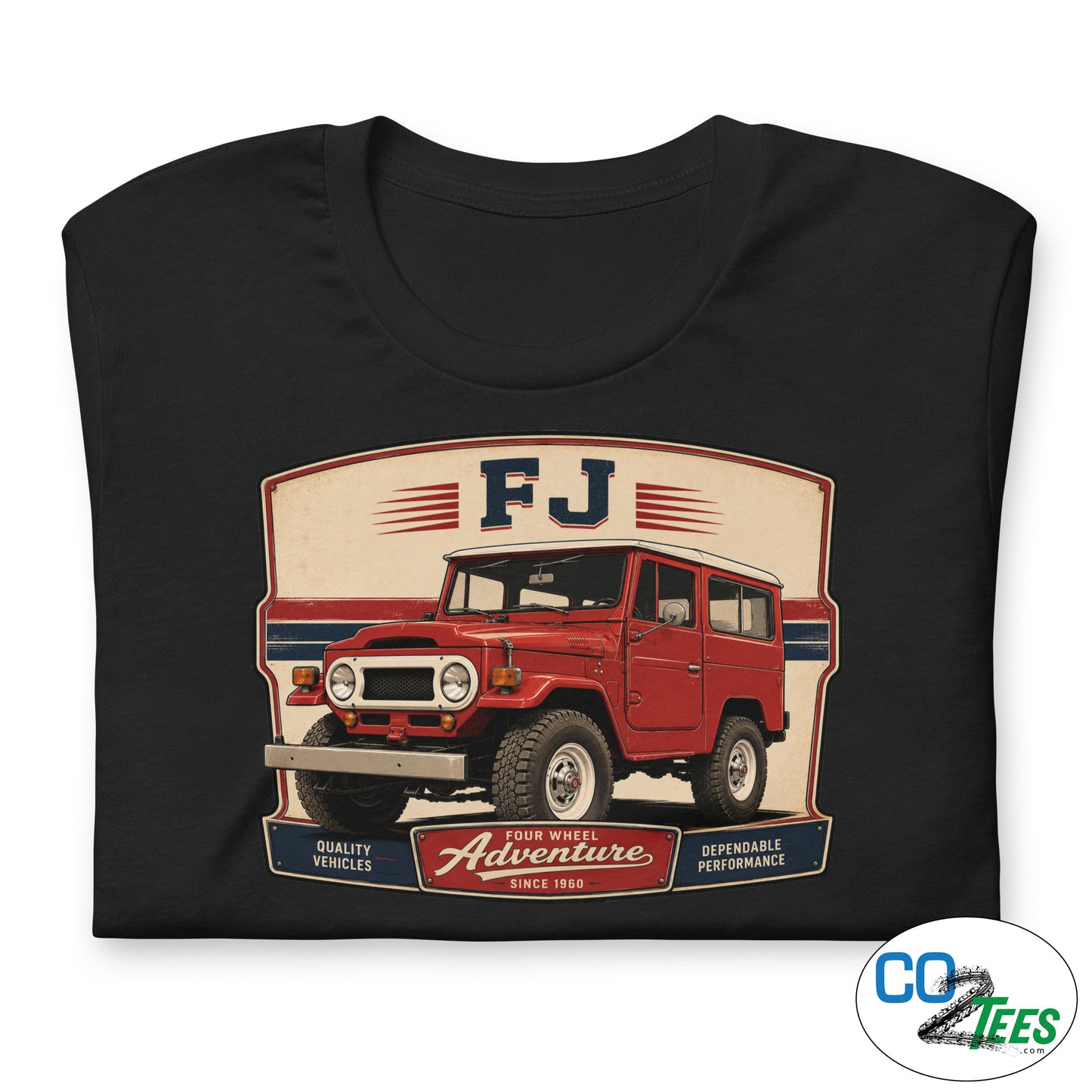 Toyota FJ40 Red Hardtop T-shirt