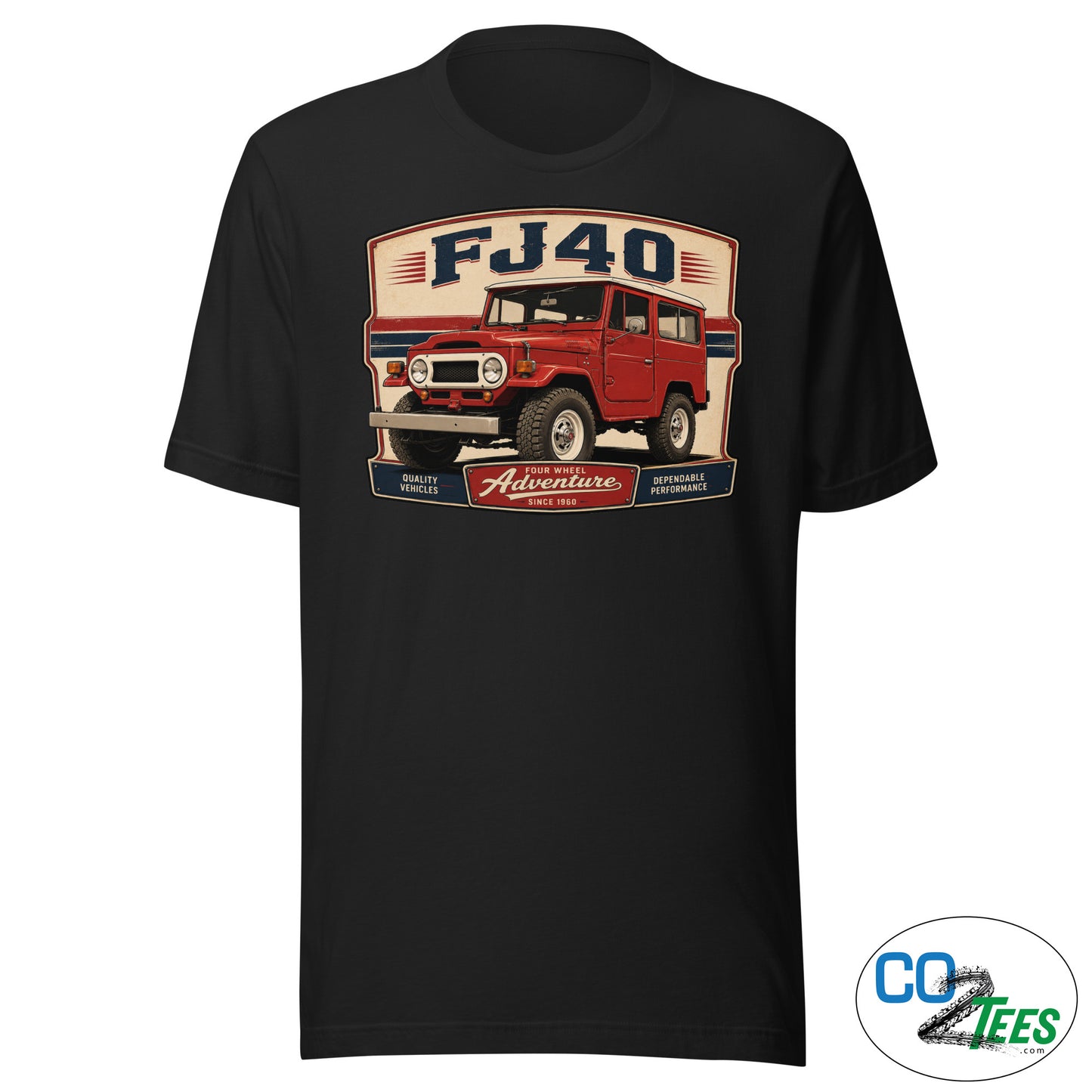Toyota FJ40 Red Hardtop T-shirt