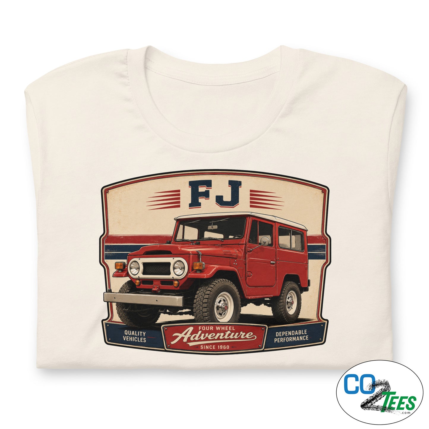 Toyota FJ40 Red Hardtop T-shirt