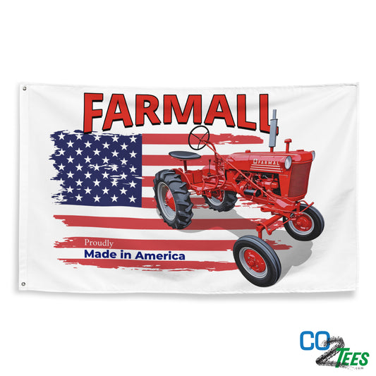 Farmall Cub Made in America Shop Flag