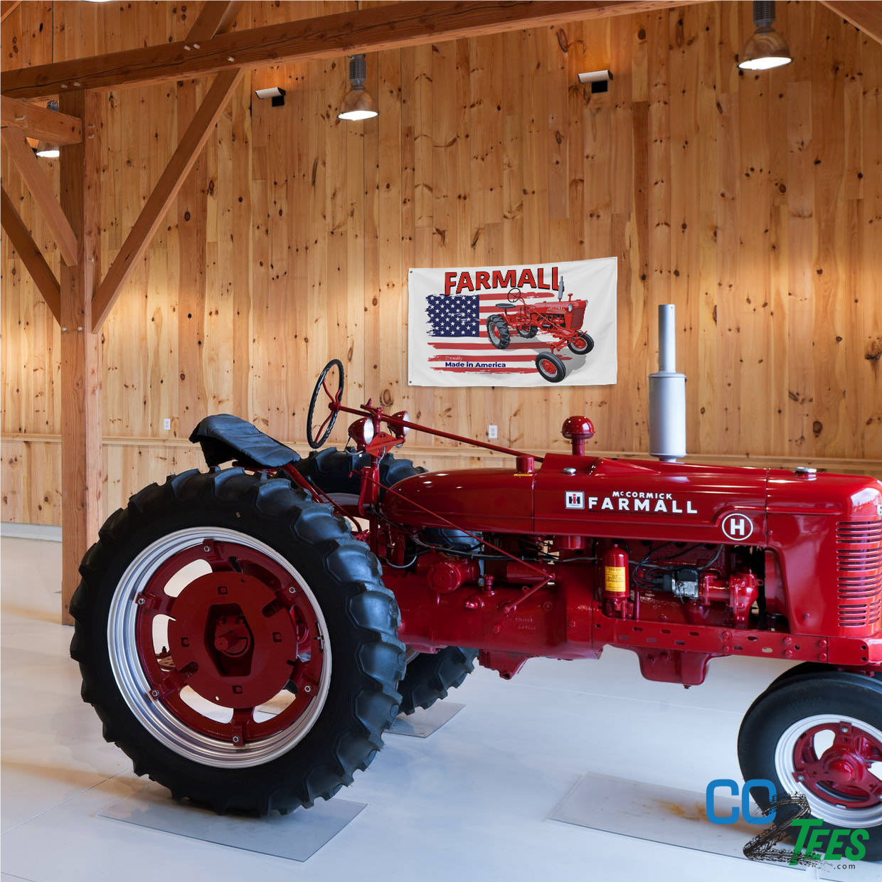 Farmall Cub Made in America Shop Flag