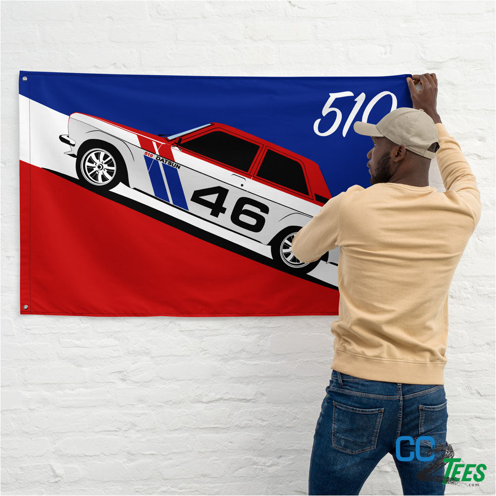 Datsun 510 BRE Racing Shop Flag