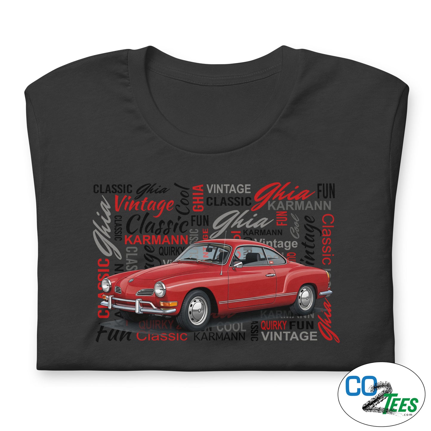 Volkswagen Red Karmann Ghia T-shirt