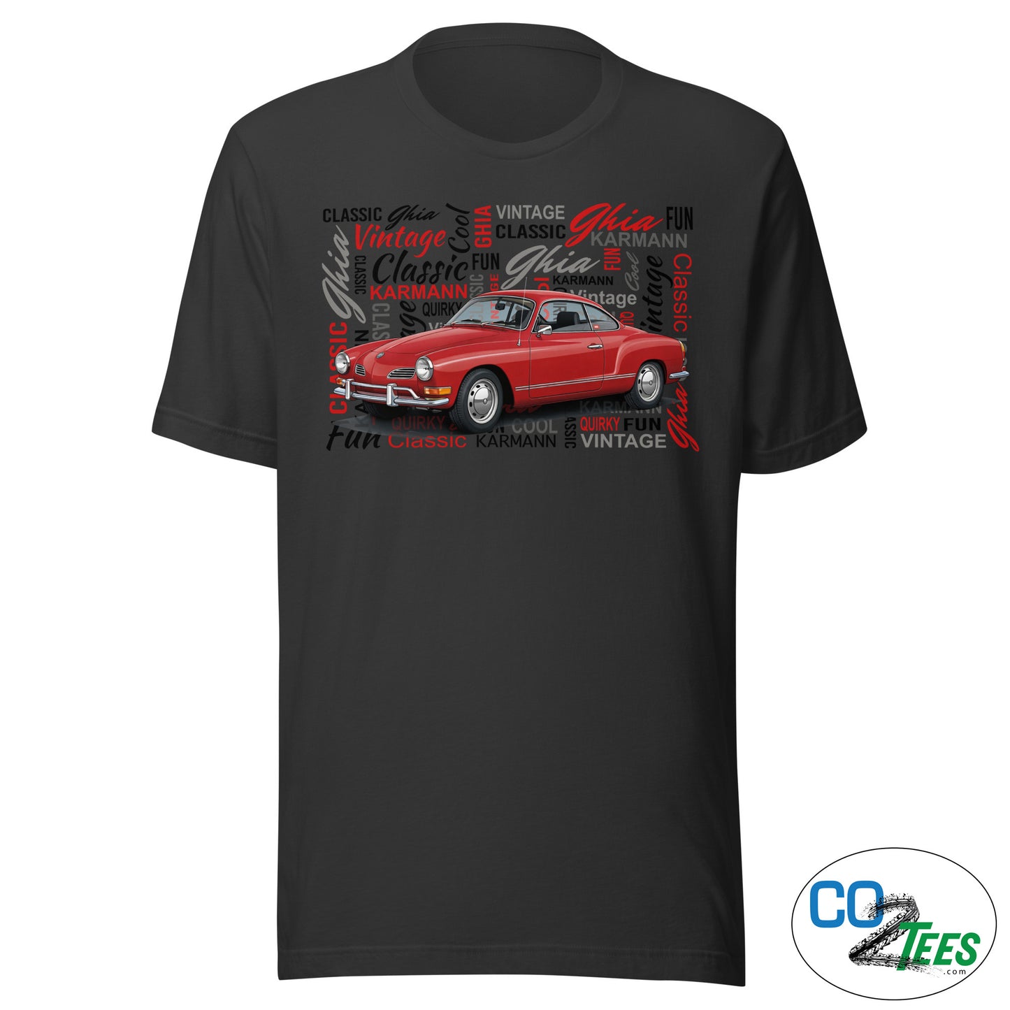 Volkswagen Red Karmann Ghia T-shirt