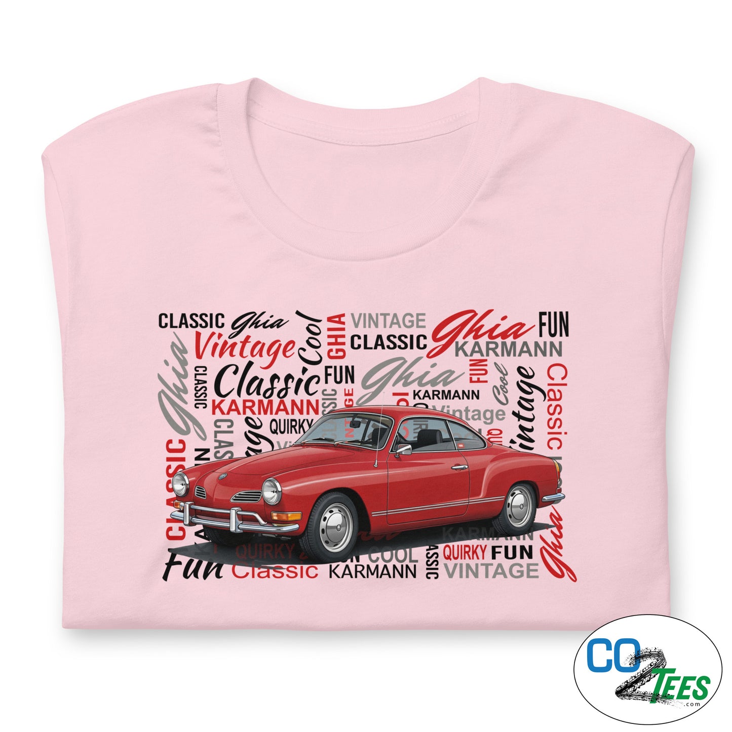 Volkswagen Red Karmann Ghia T-shirt