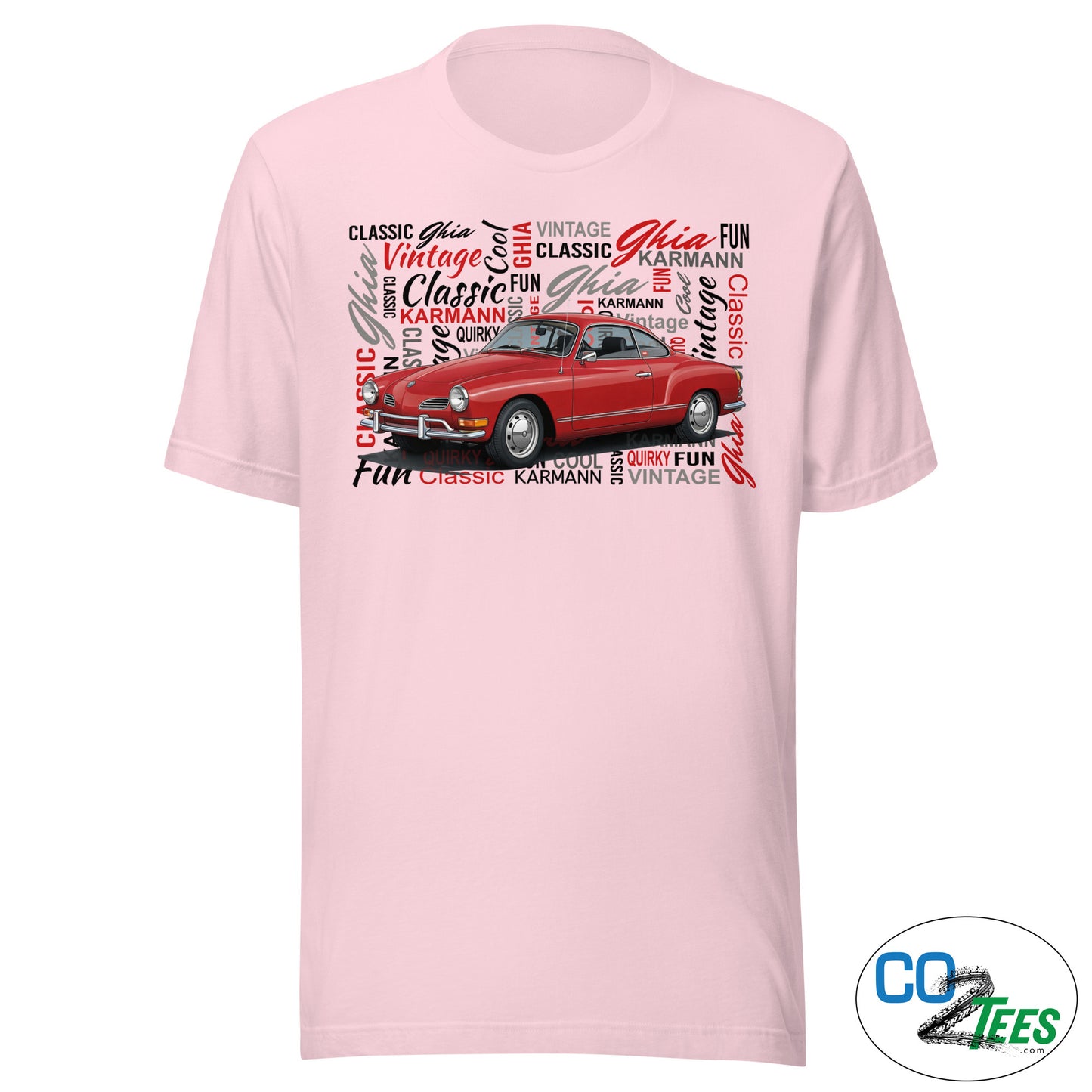 Volkswagen Red Karmann Ghia T-shirt