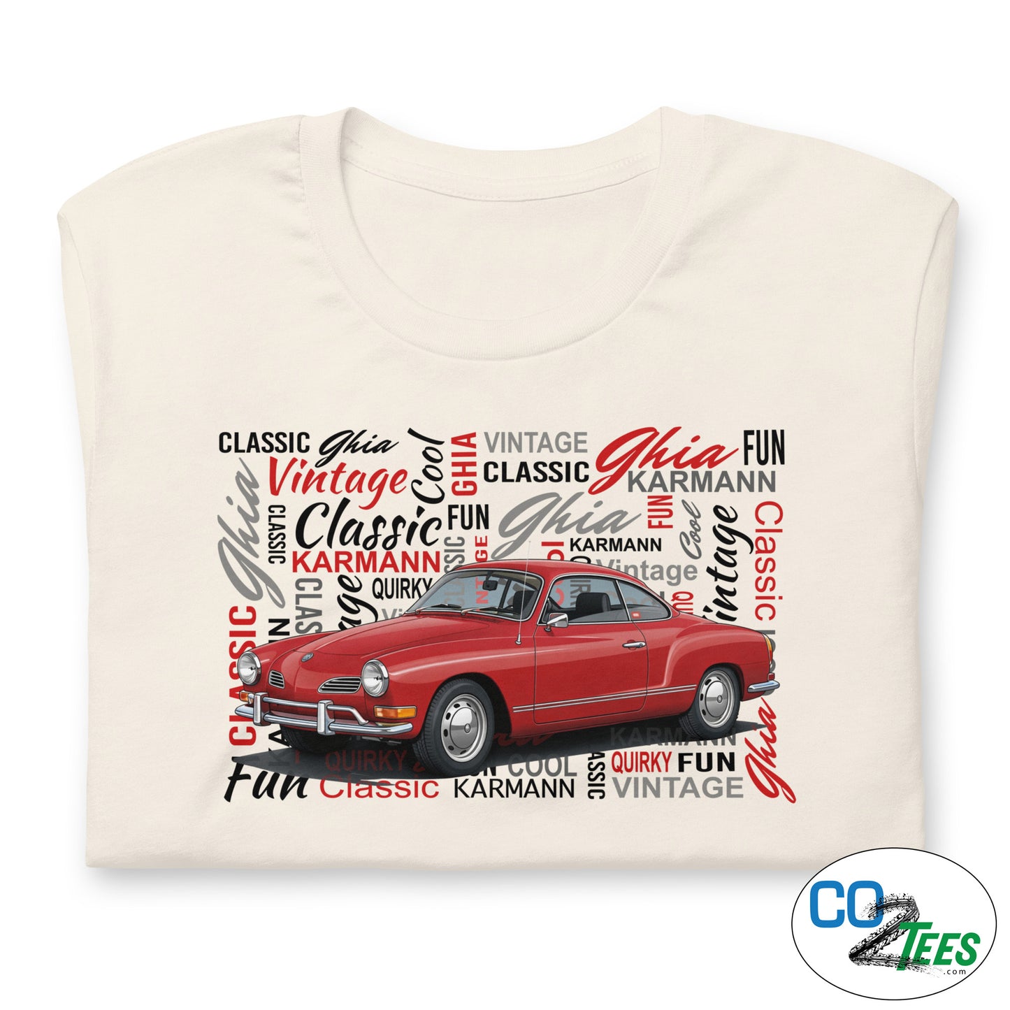 Volkswagen Red Karmann Ghia T-shirt