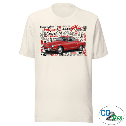 Volkswagen Red Karmann Ghia T-shirt