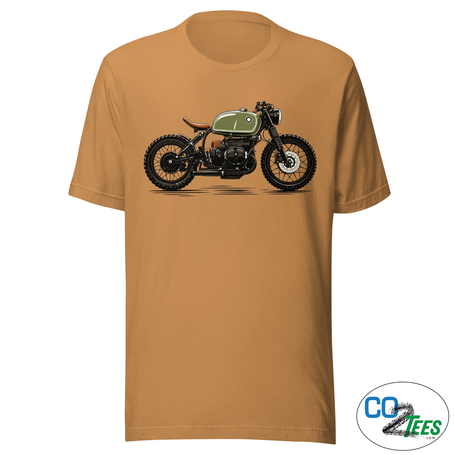 BMW Cafe Racer R100 Green Custom Vintage Biker Motorcycle T-Shirt