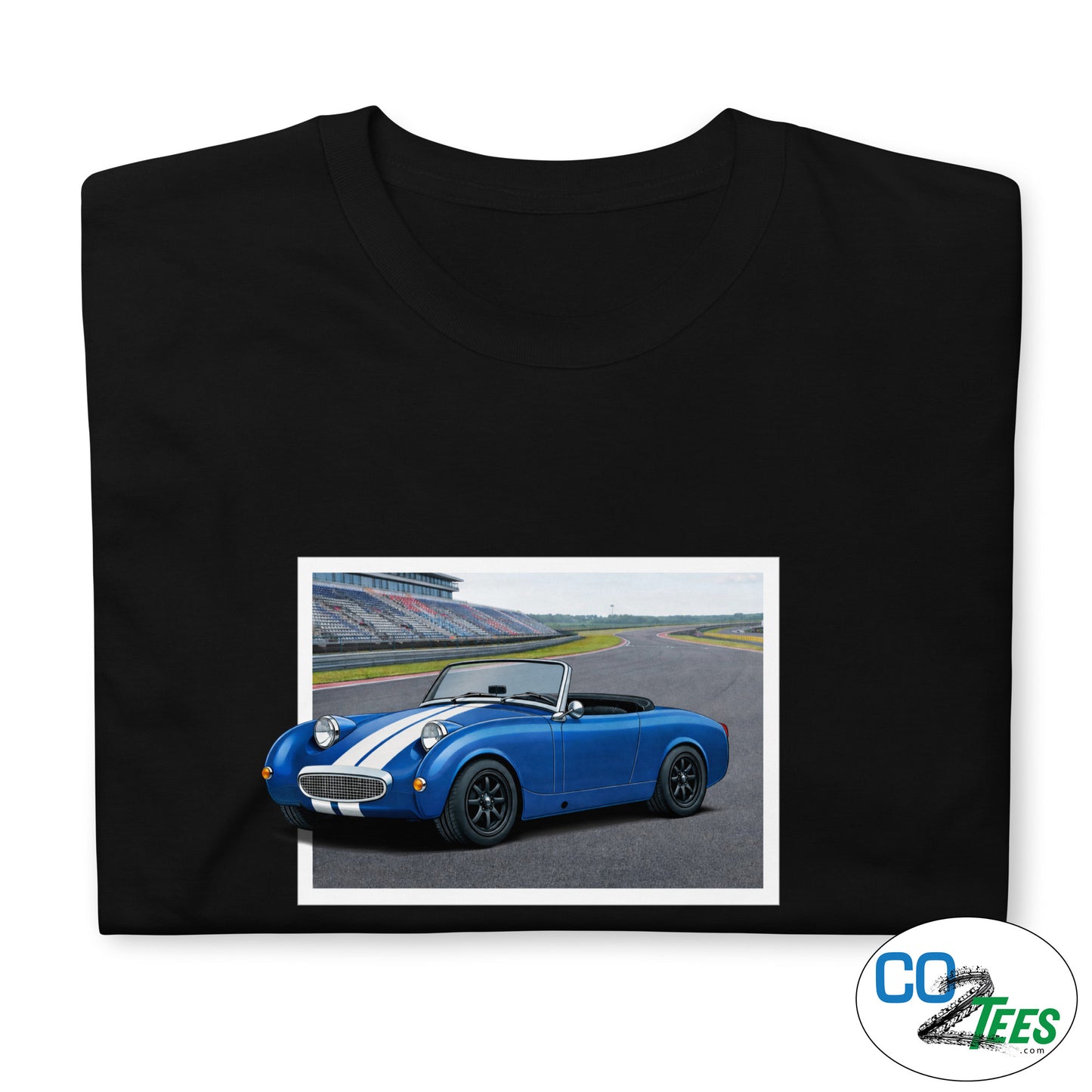 Austin Healey Bugeye Sprite on Track T-Shirt