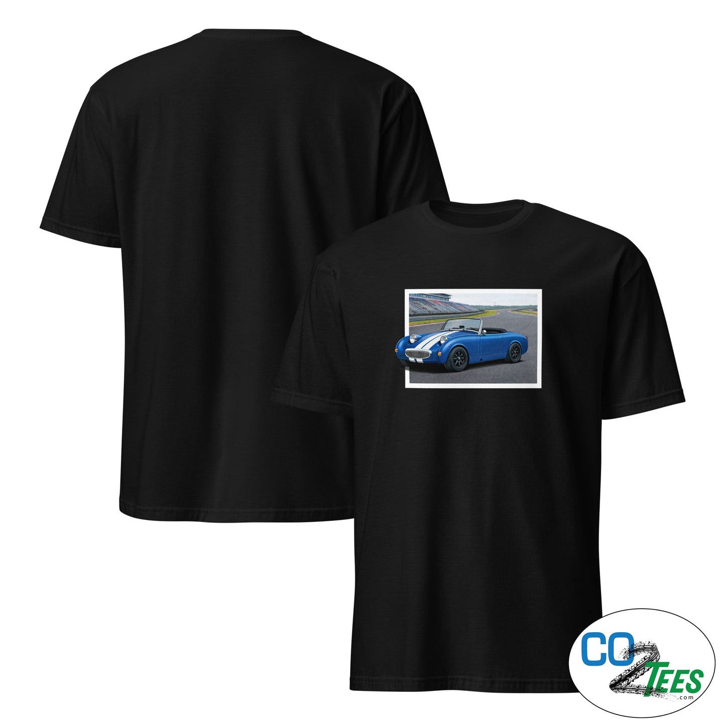 Austin Healey Bugeye Sprite on Track T-Shirt