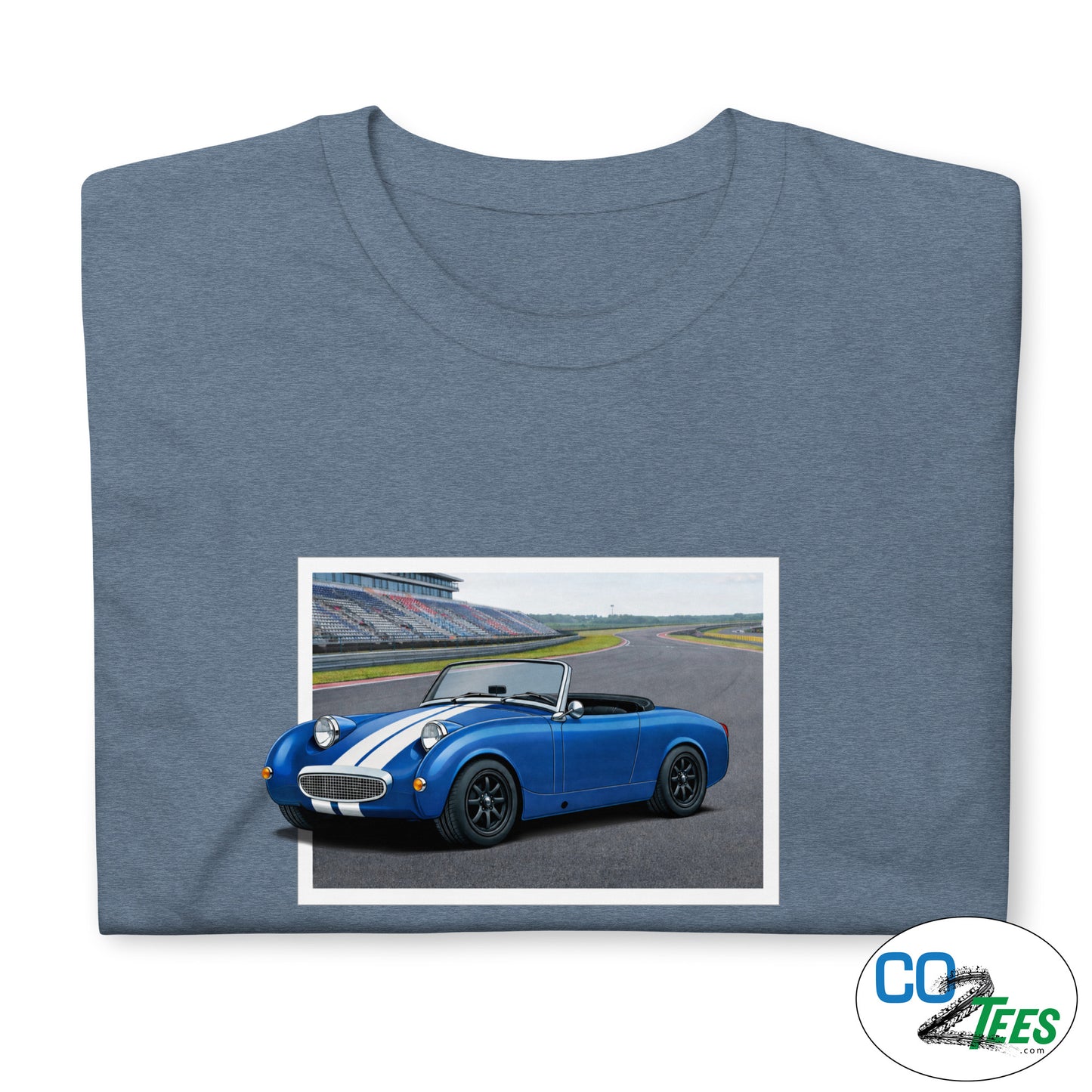 Austin Healey Bugeye Sprite on Track T-Shirt