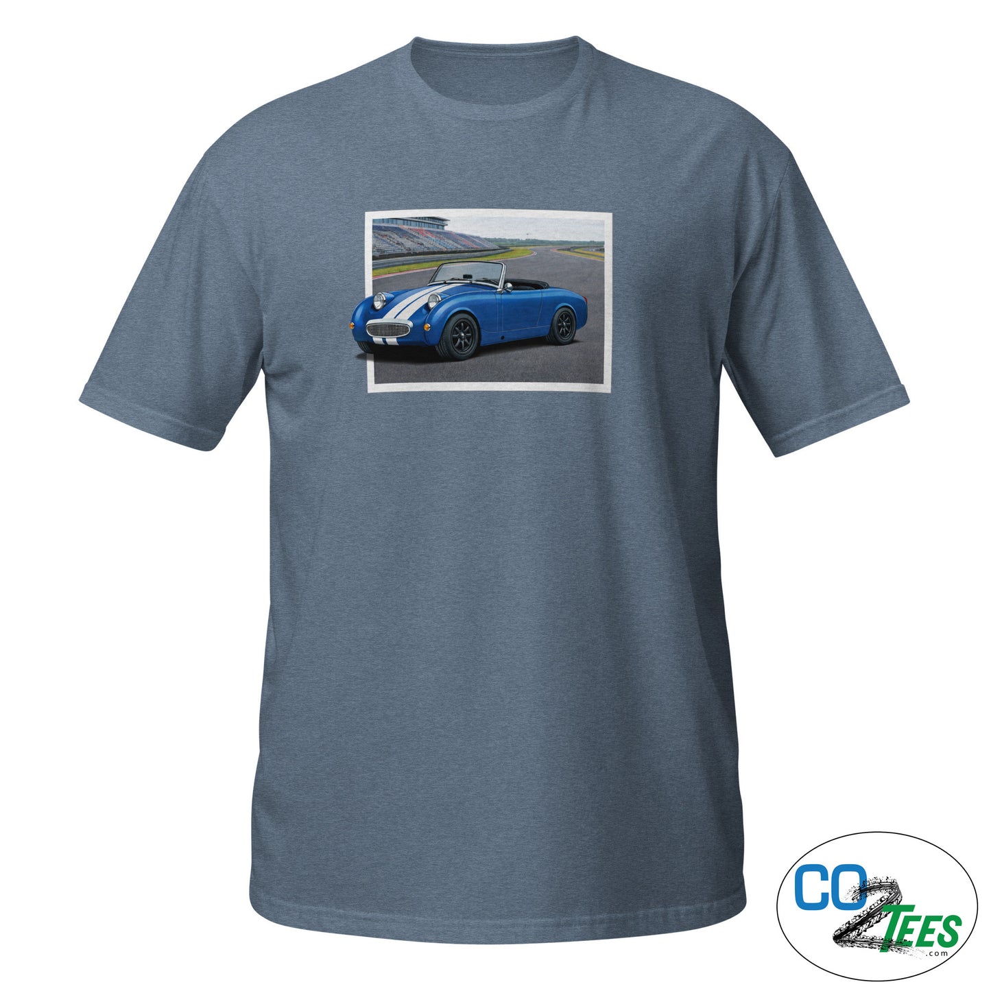 Austin Healey Bugeye Sprite on Track T-Shirt
