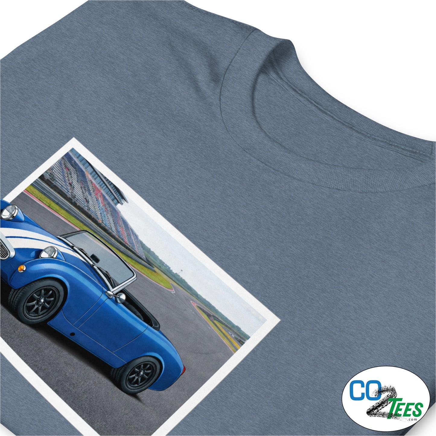 Austin Healey Bugeye Sprite on Track T-Shirt