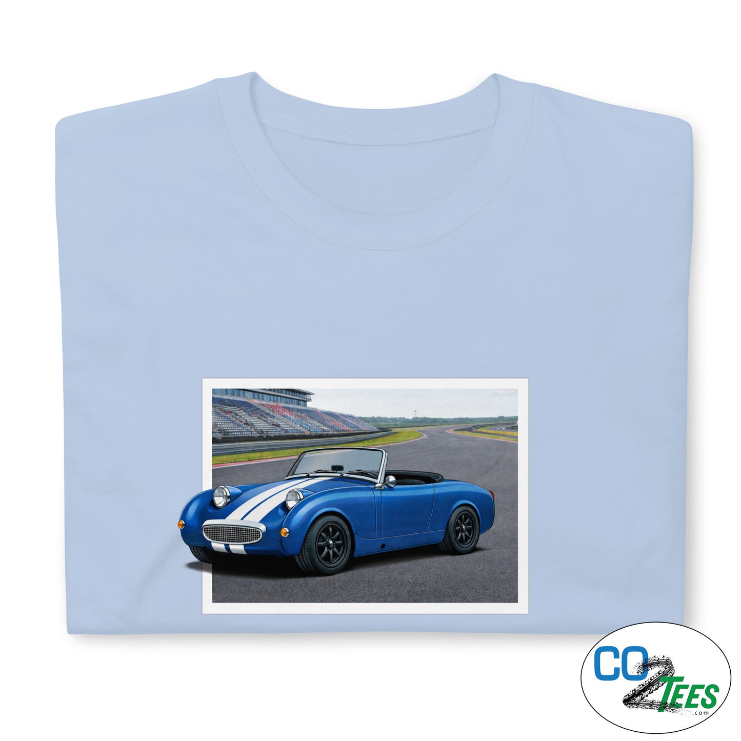 Austin Healey Bugeye Sprite on Track T-Shirt