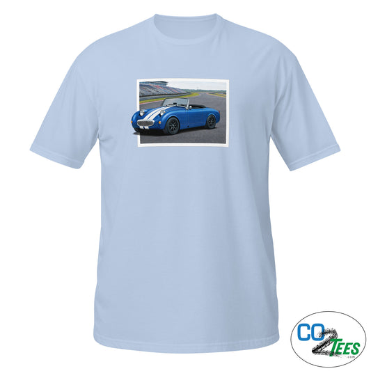 Austin Healey Bugeye Sprite on Track T-Shirt