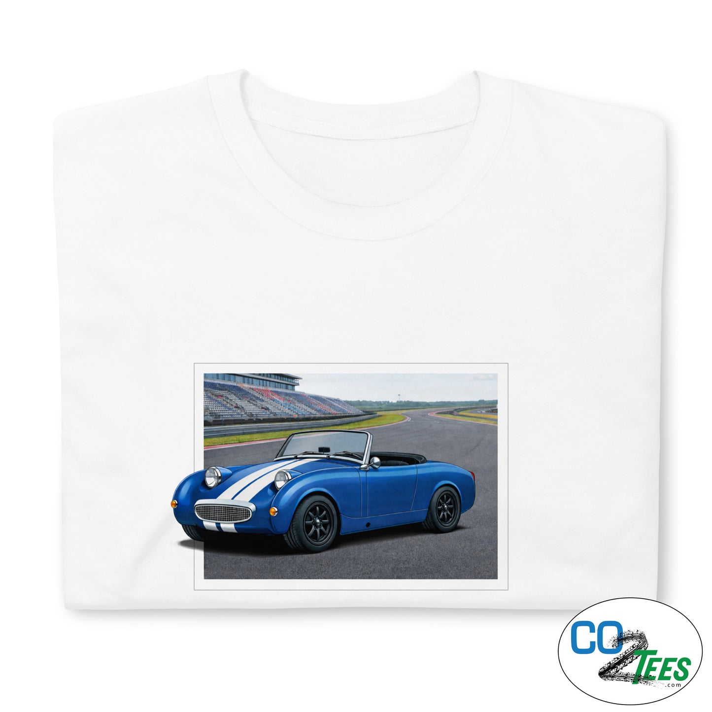 Austin Healey Bugeye Sprite on Track T-Shirt