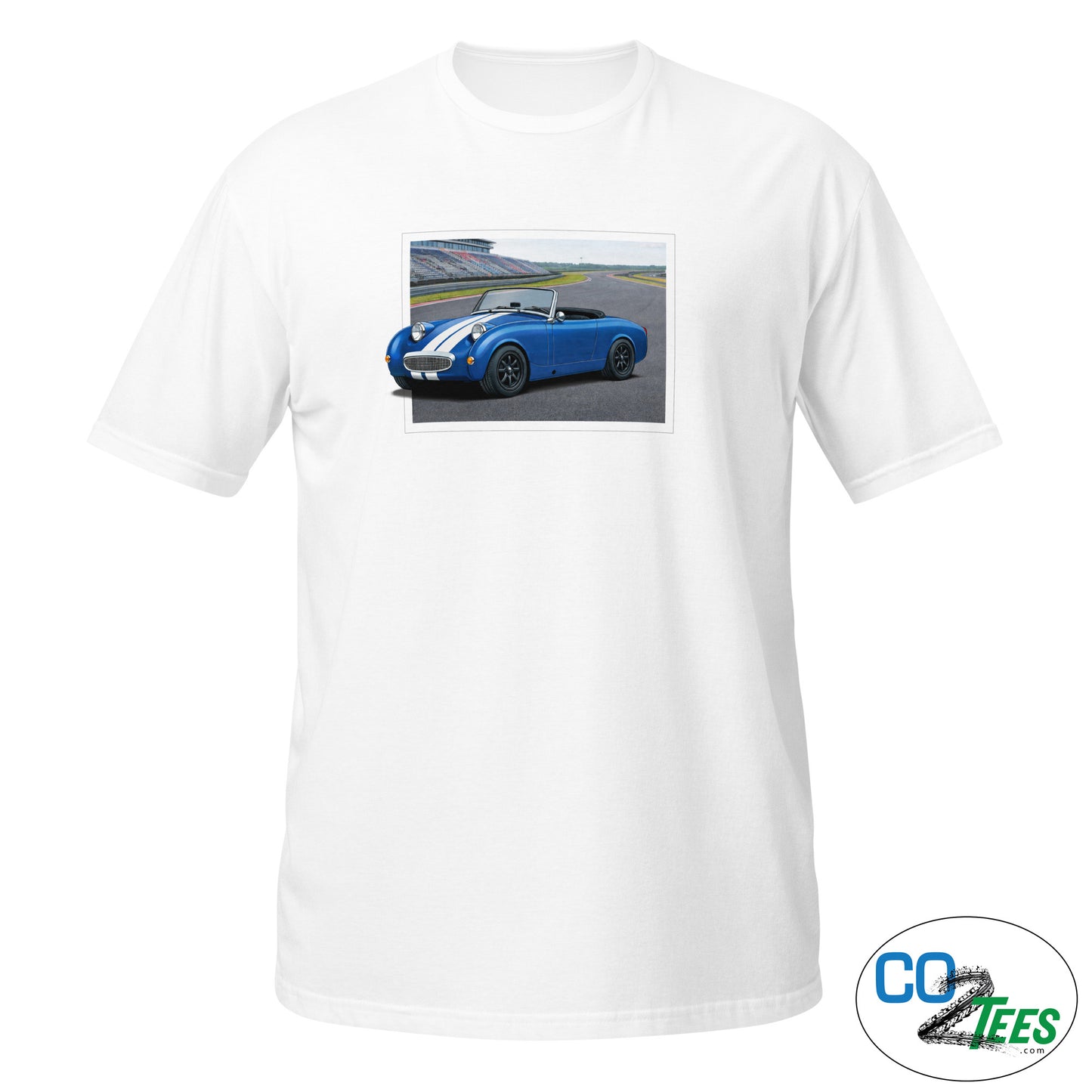 Austin Healey Bugeye Sprite on Track T-Shirt