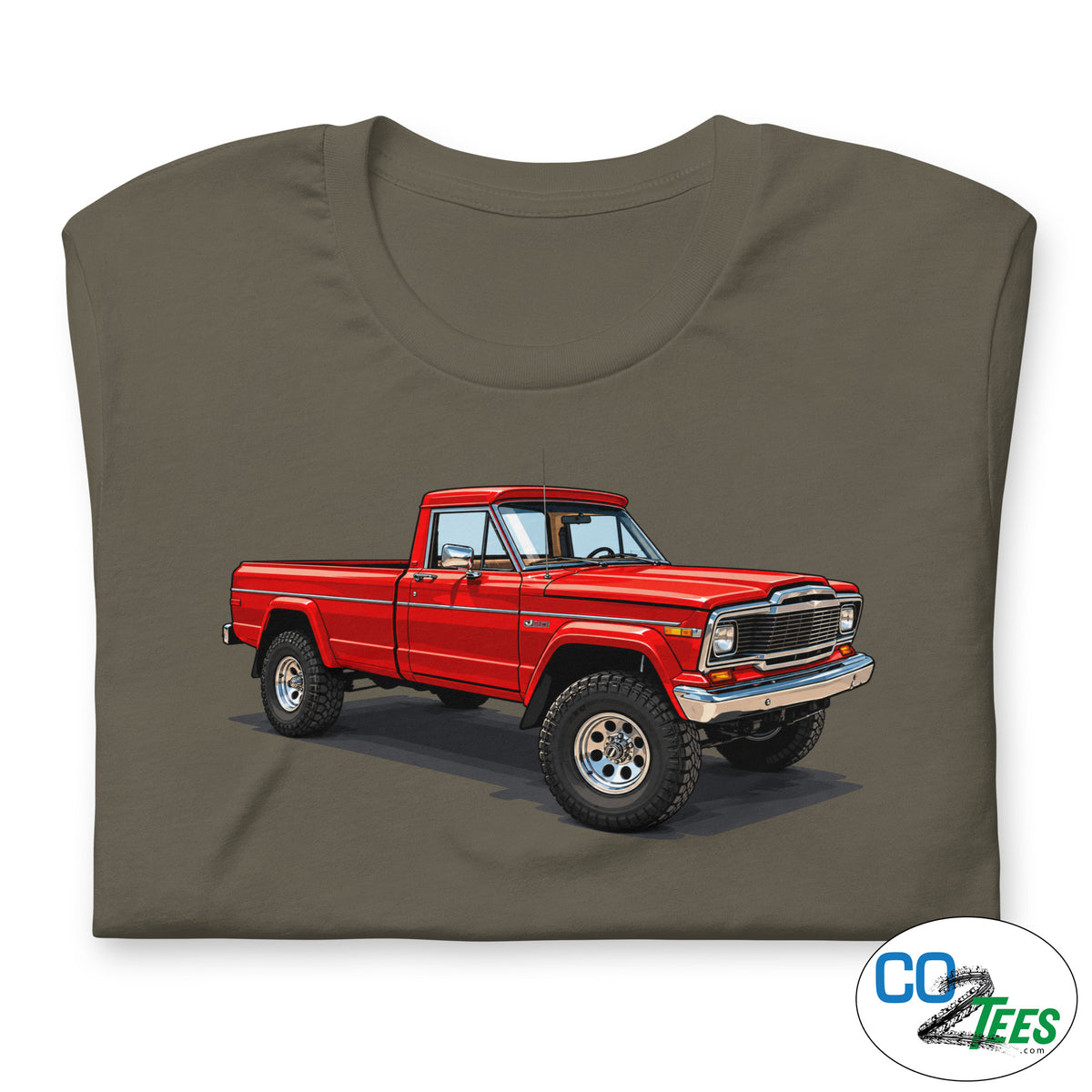 Jeep J20 Red Pickup Truck T-shirt
