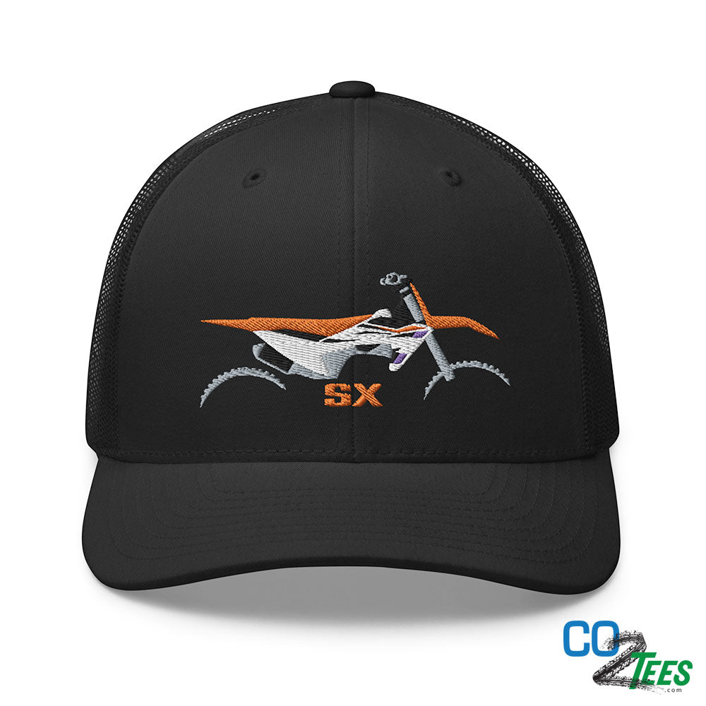 KTM SX Motorcross Racing Embroidered Trucker Cap