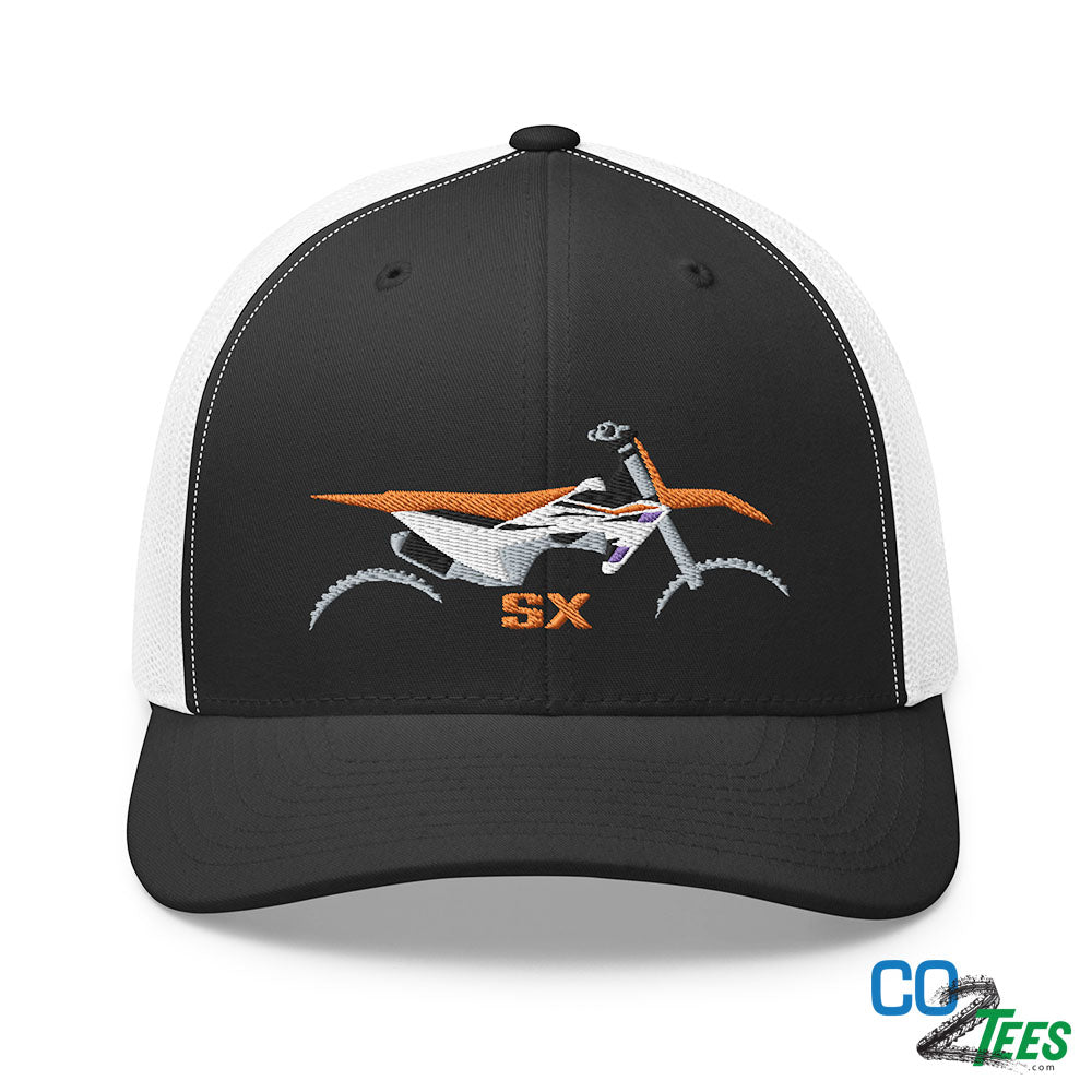 KTM SX Motorcross Racing Embroidered Trucker Cap