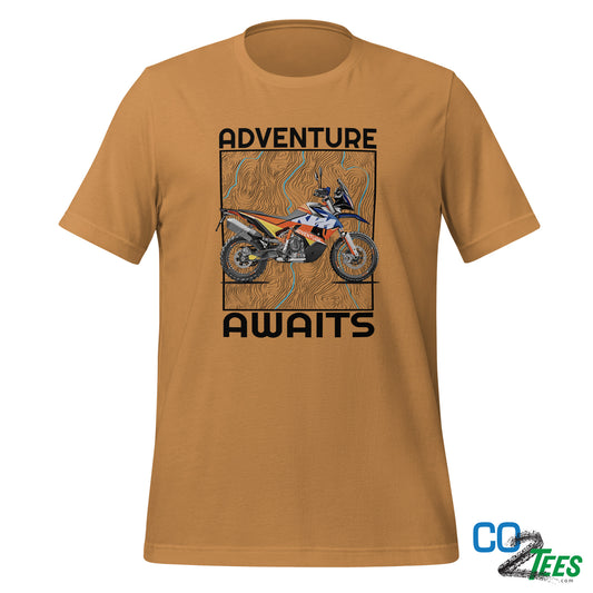 KTM 790 Adventure Awaits Motorcycle T-shirt