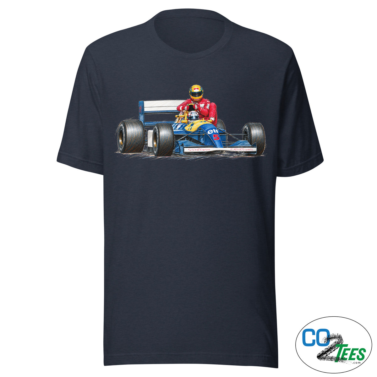 Mansel Senna Lift to Pits 1991 British Grand Prix T-shirt